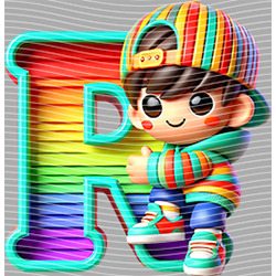 Cartoon letters-CL 663